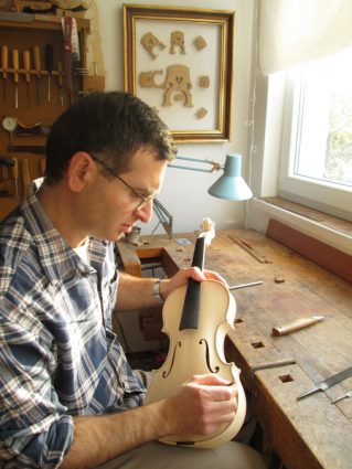 Stepan Demirdjian at the workbench